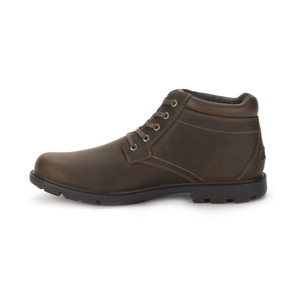 Rockport Singapore Mens Boots - Rugged Bucks Waterproof Brown - UP8974216